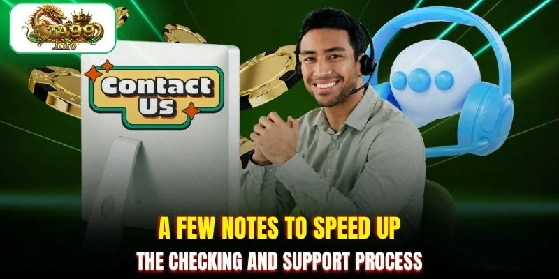 A few notes to speed up the checking and support process
