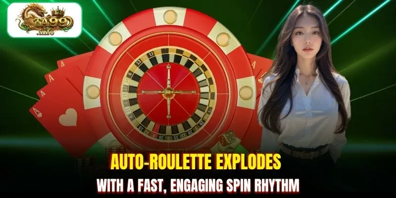 Auto-Roulette explodes with a fast, engaging spin rhythm