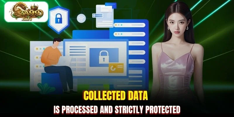 Collected data is processed and strictly protected