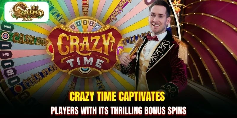 Crazy Time captivates players with its thrilling bonus spins