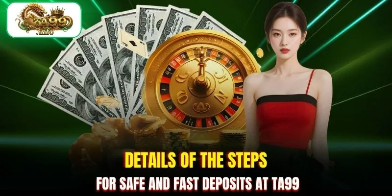 Details of the steps for safe and fast deposits at TA99