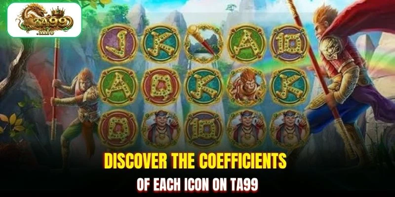 Discover the coefficients of each icon on TA99