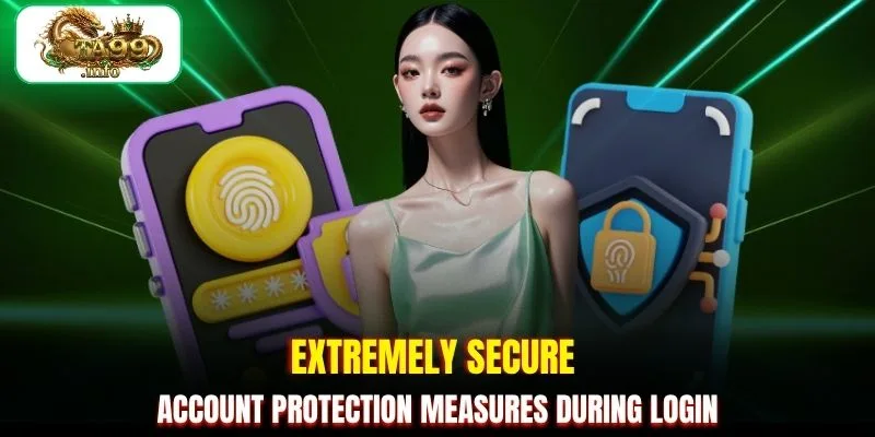 Extremely secure account protection measures during login