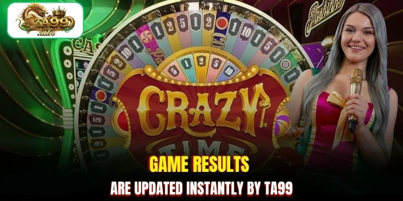 Game results are updated instantly by TA99