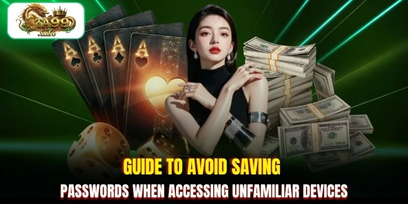 Guide to avoid saving passwords when accessing unfamiliar devices