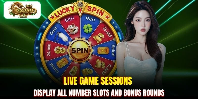 Live game sessions display all number slots and Bonus rounds