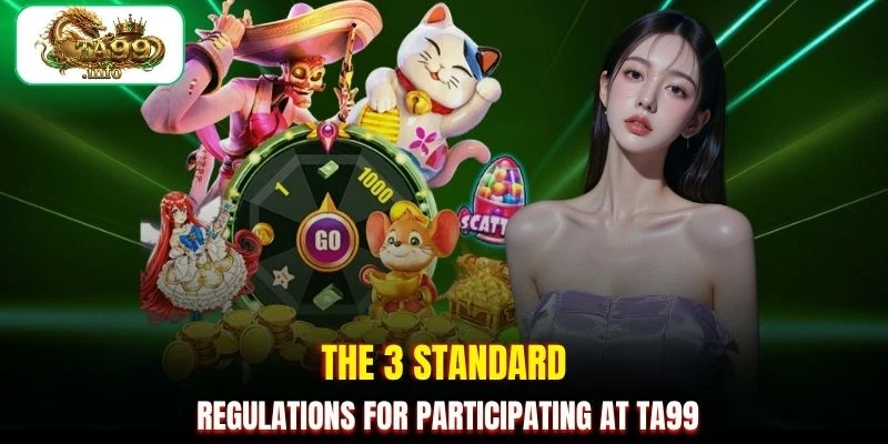 The 3 standard regulations for participating at TA99
