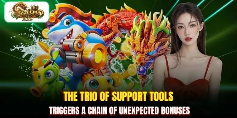 The trio of support tools triggers a chain of unexpected bonuses